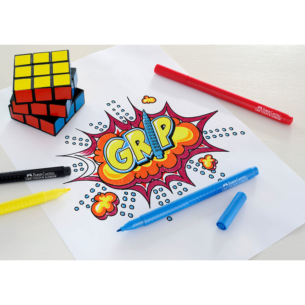 Faber-Castell, Grip tusjer - 10 stk.