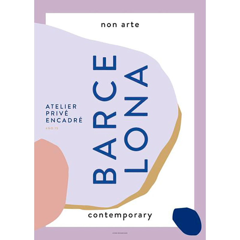 Nynne Rosenvinge plakat, Barcelona - 50 x 70 cm