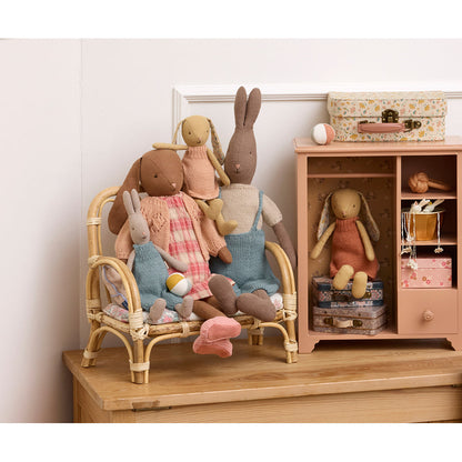 Maileg kanin str. 1, kremgul - Strikket kjole