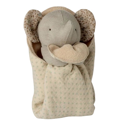 Maileg Lullaby friends, Elefant bamse, Mini - Grå