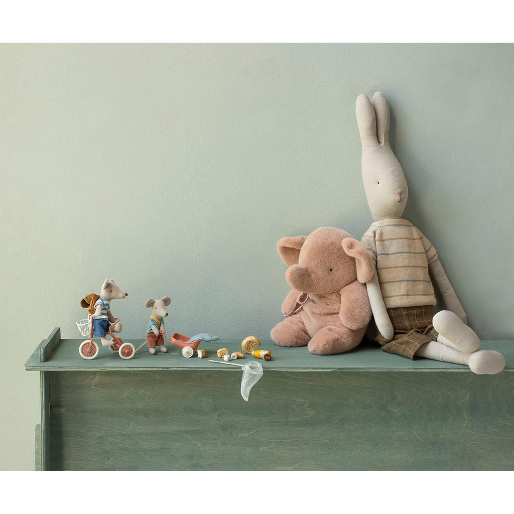 Maileg-bamse, plysjelefant, medium – myk mint