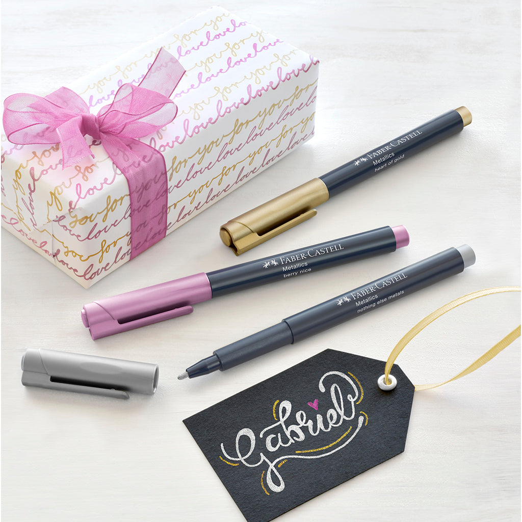 Faber-Castell Metallic marker, 6 stk.