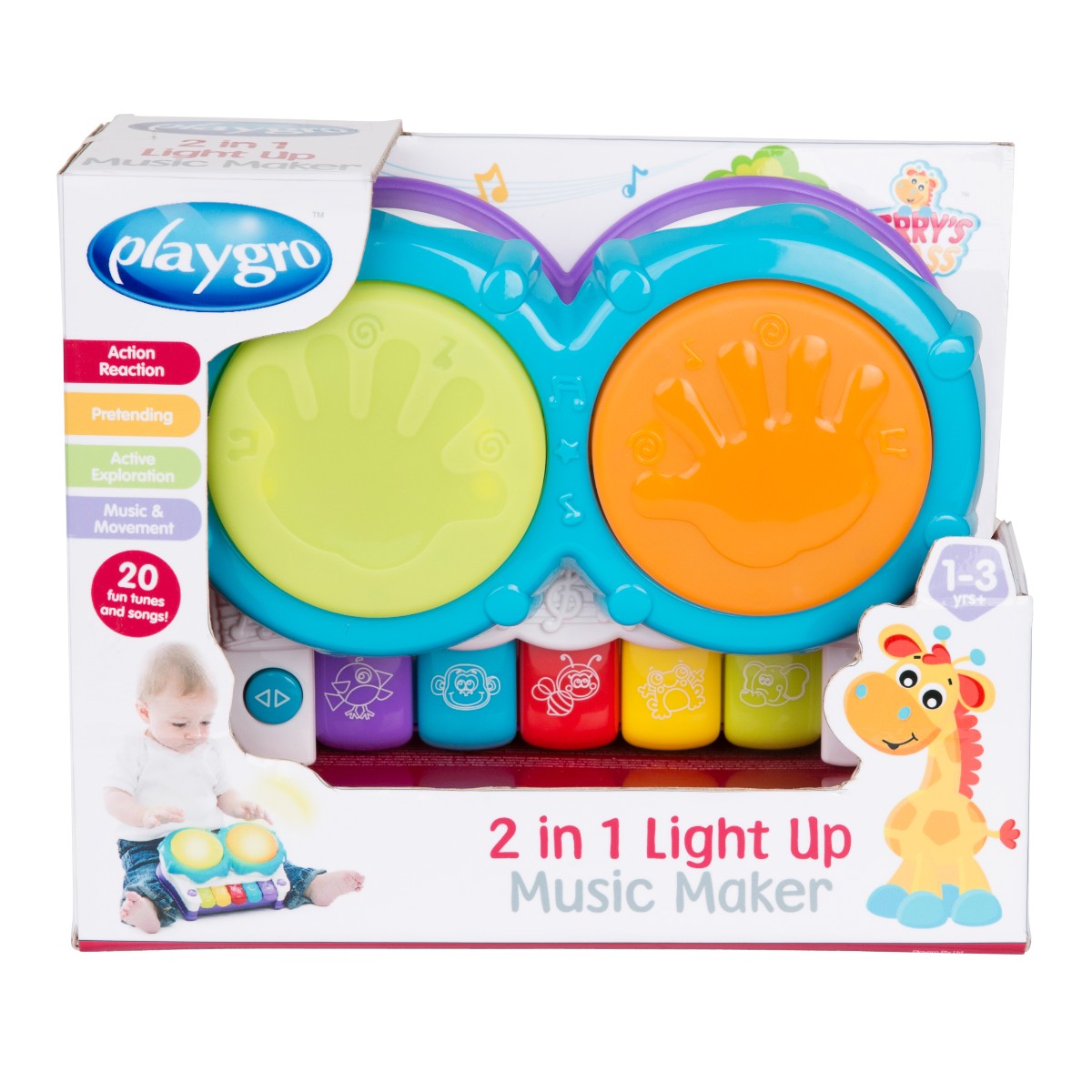 Playgro Playgro 2 i 1 Lysende Musikkskaper