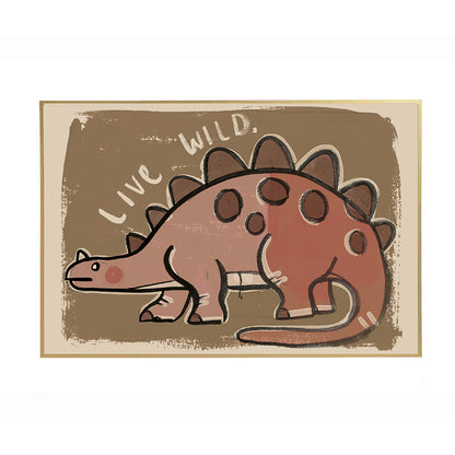 Studio Loco barneplakat, Dino live wild - 70 x 50 cm