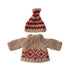 Maileg dukketøj til mor mus, strikket sweater og hue