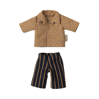 Maileg tilbehør til far mus, Skjorte og stripete bukser