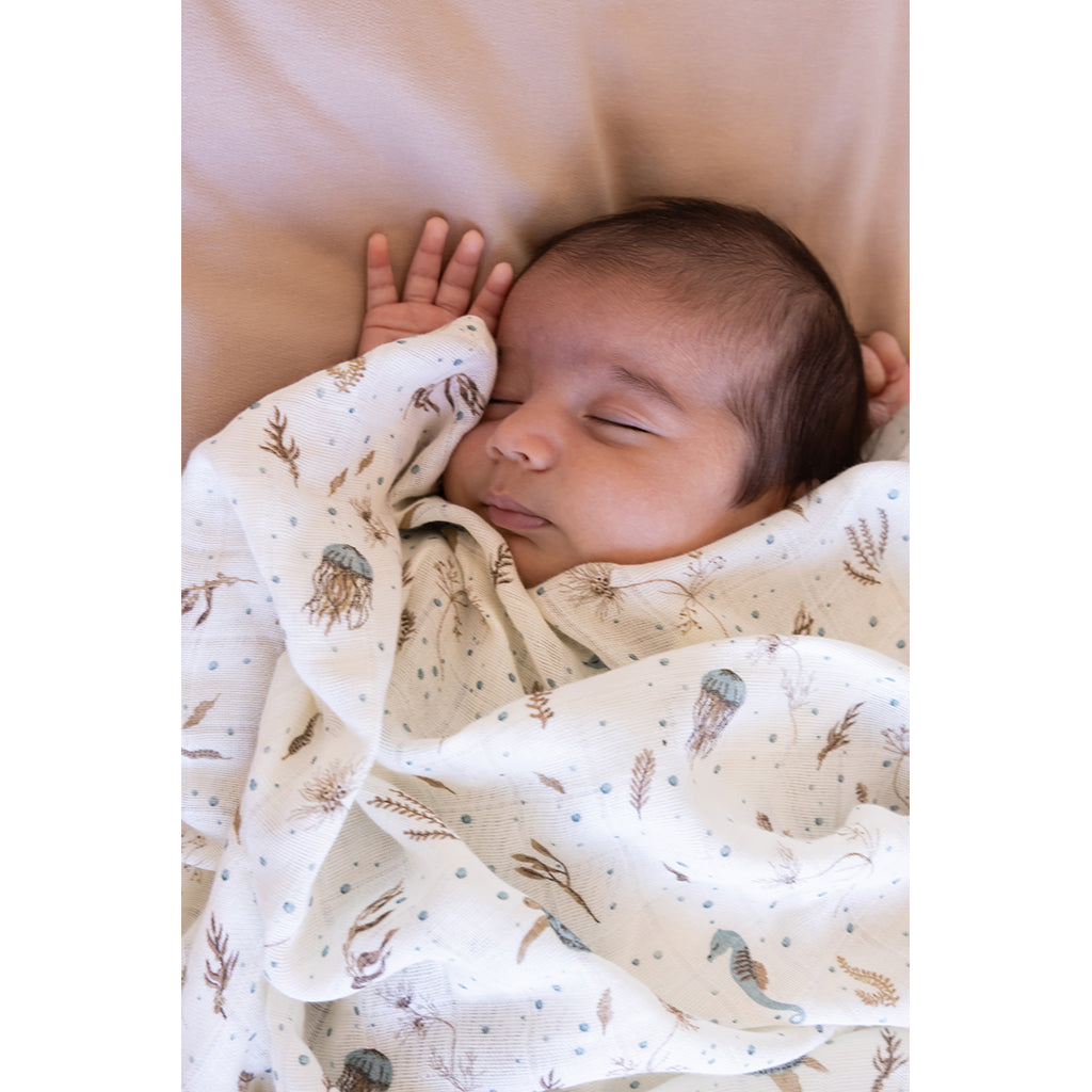 Cam Cam babysengetøy, Økologisk - Sea Garden