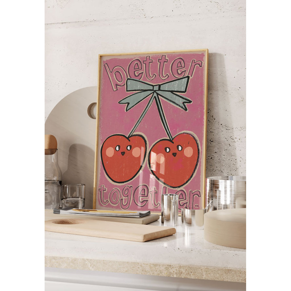 Studio Loco barneplakat, Cherries - 50 x 70 cm