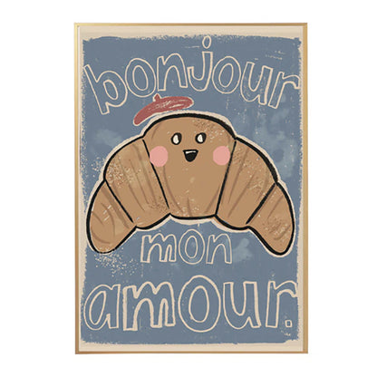 Studio Loco barneplakat, Croissant - 50 x 70 cm