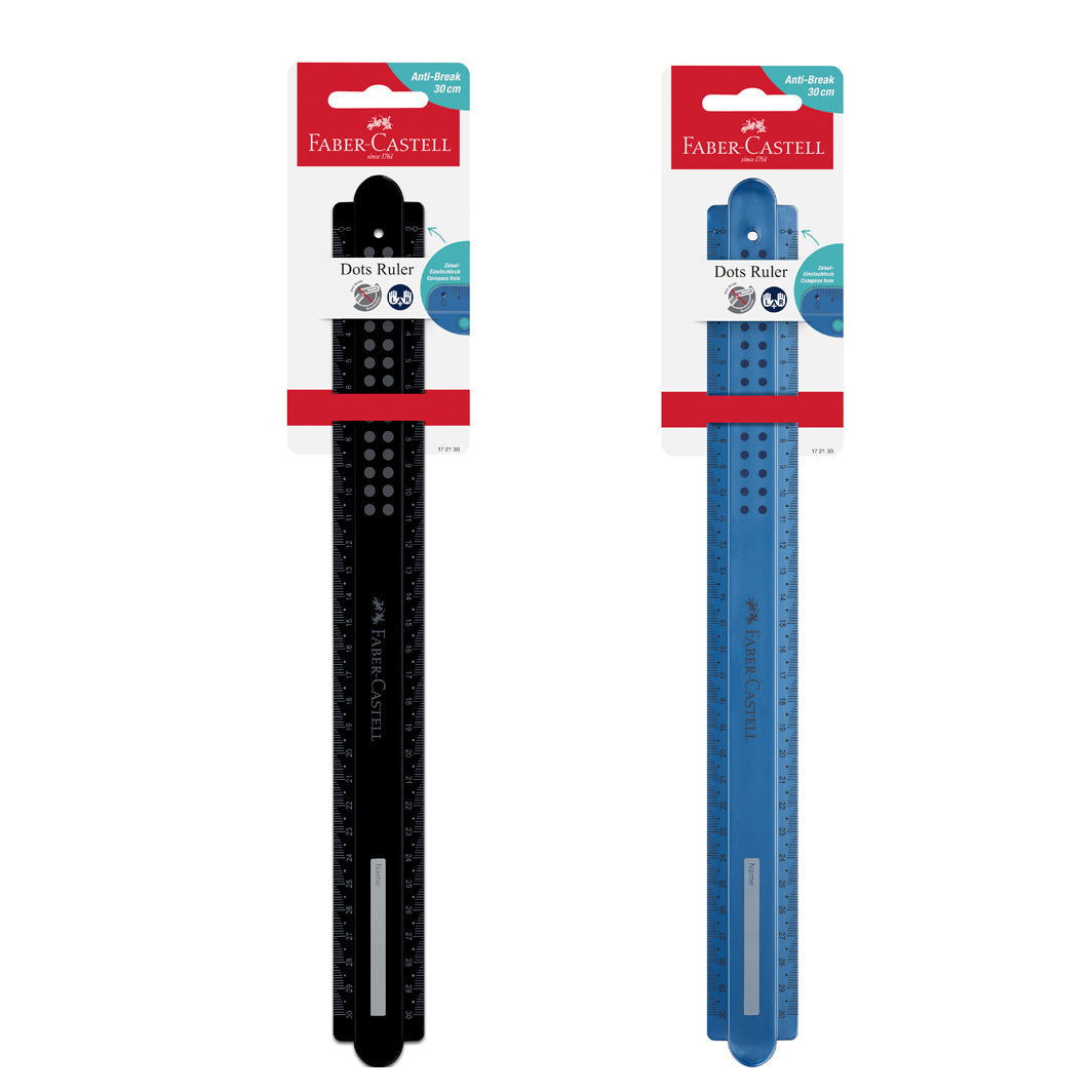 Faber-Castell lineal, 30 cm – assorterte farger