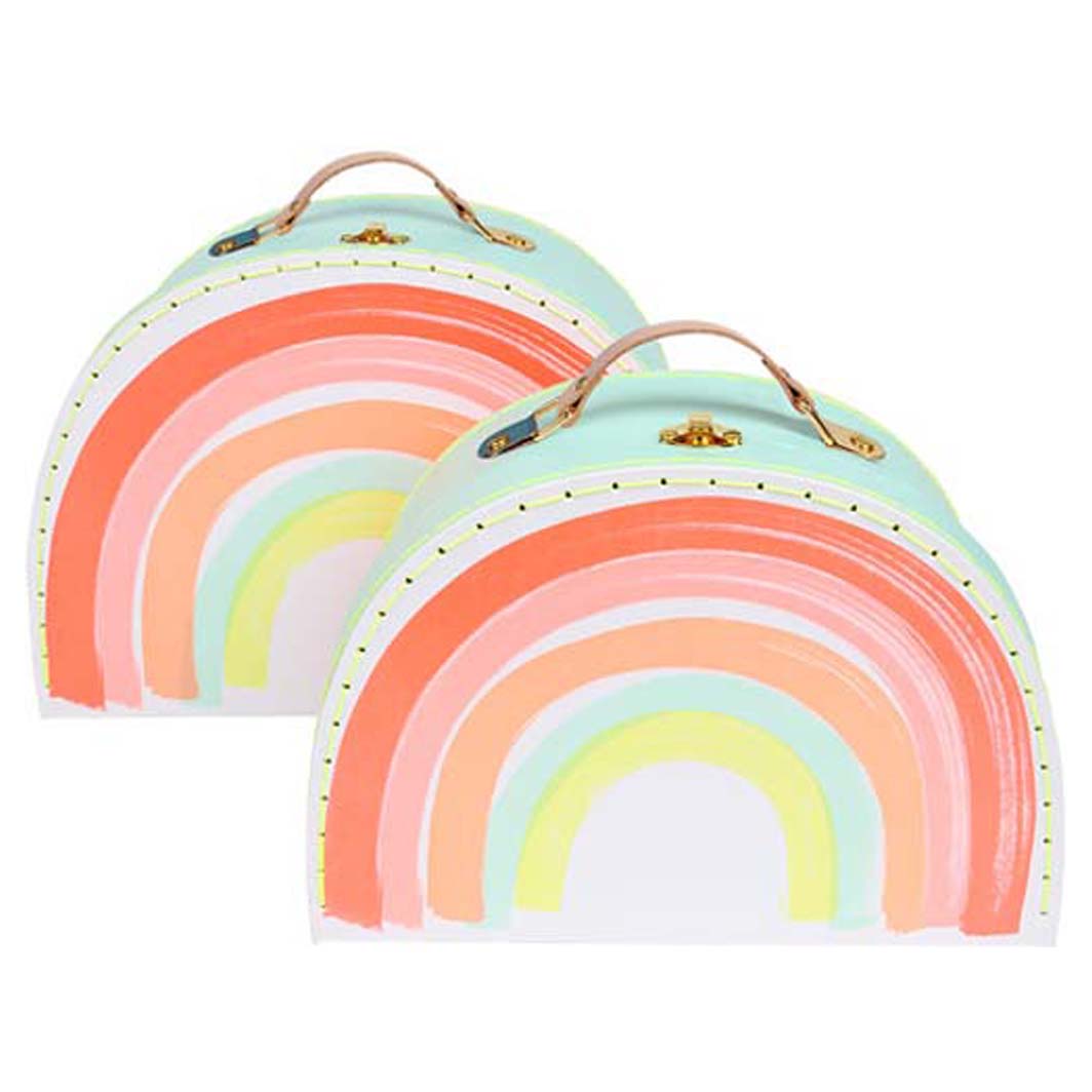 Meri Meri kuffert sæt, 2 stk. - Rainbow