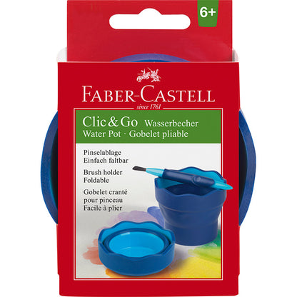 Faber-Castell vandkop click &amp; go - blå