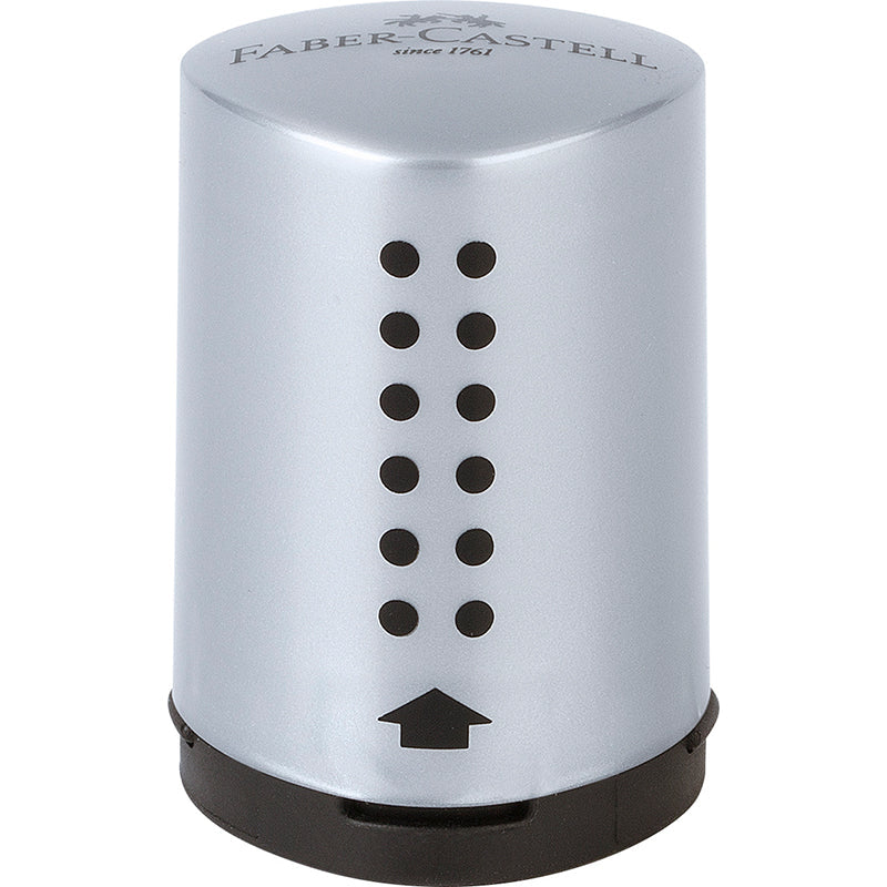 Faber-Castell Grip blyantspidser, mini - sølv