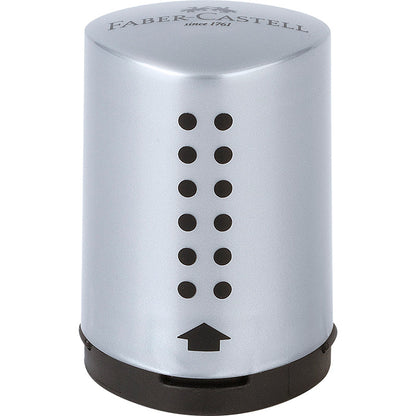 Faber-Castell Grip blyantspidser, mini - sølv