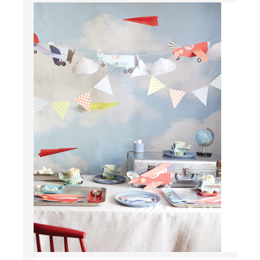 Meri Meri papkrus, Plane cups – 8 stk