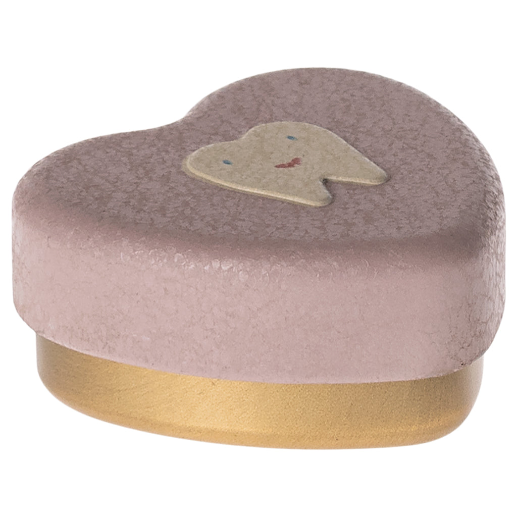 Maileg boks til melketenner, Tanneske, liten - Heather