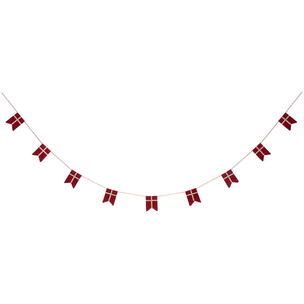 Maileg flagg girlander, Dannebrog