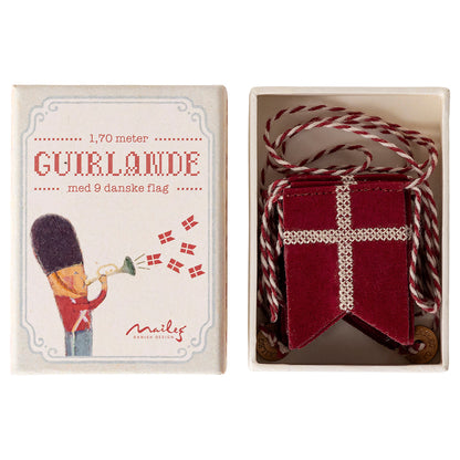 Maileg flagg girlander, Dannebrog