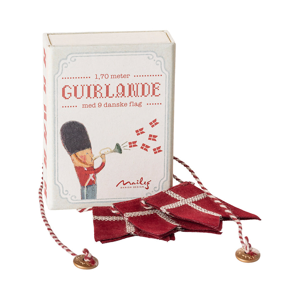 Maileg flagg girlander, Dannebrog
