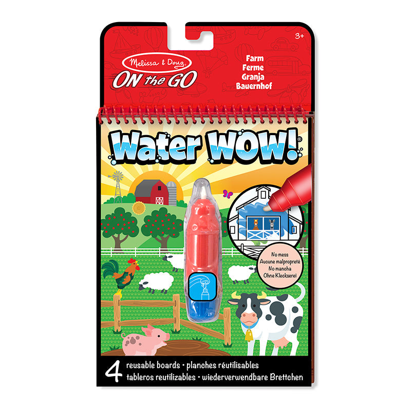 Water-wow, mal m. vand, genanvendelig motiver - bondegård
