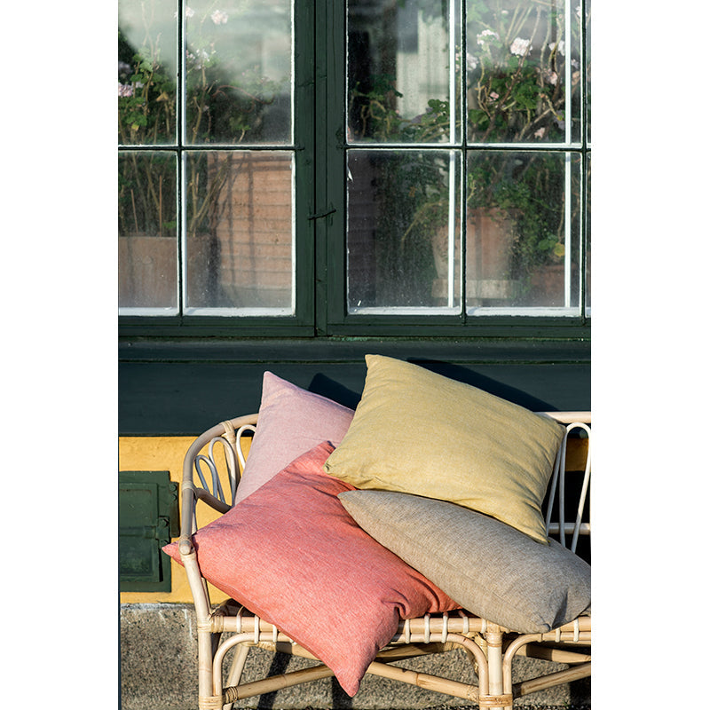 Bungalow putetrekk i lin, 50 x 50 cm - Lilac rose