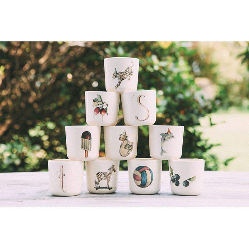 Konges Sløjd Alfabet melaminkopp, A - Z