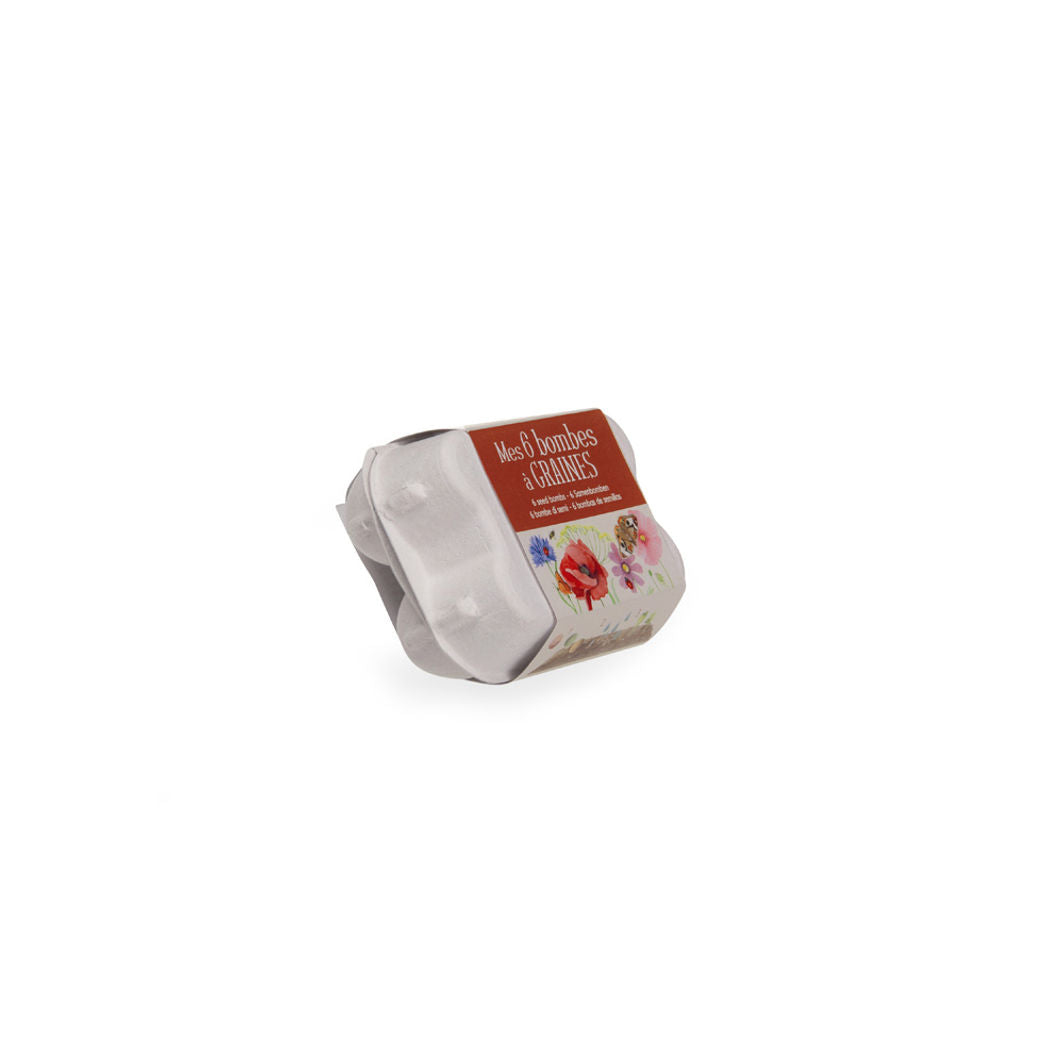 Moulin Roty, Sett med 6 frøkuler - Ville blomster