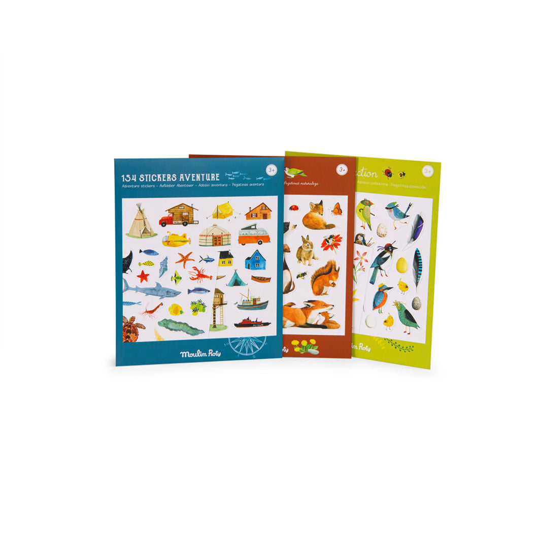 Moulin Roty - Klistermerker 133 stk - Explorer