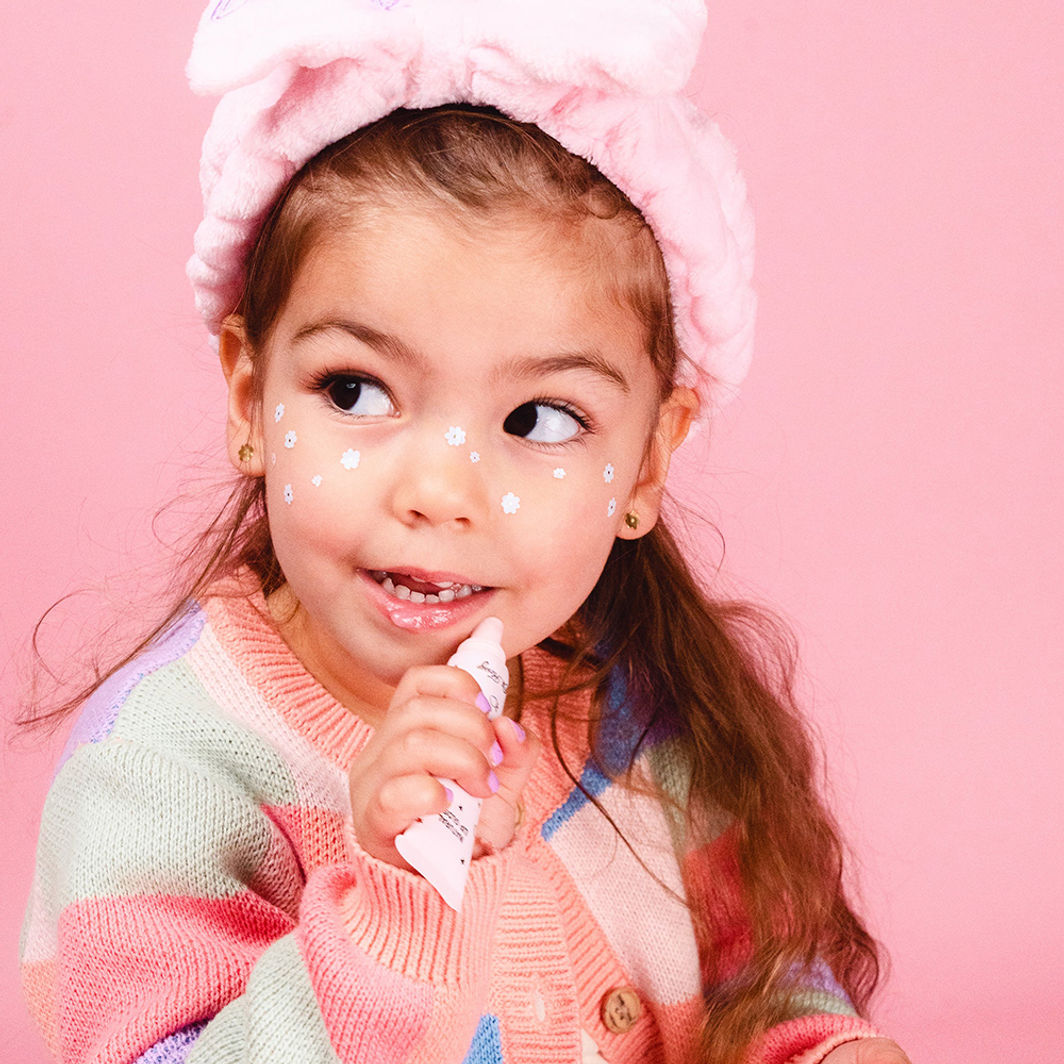 Oh Flossy Naturlig Lip Gloss til barn, Sett med 3 farger