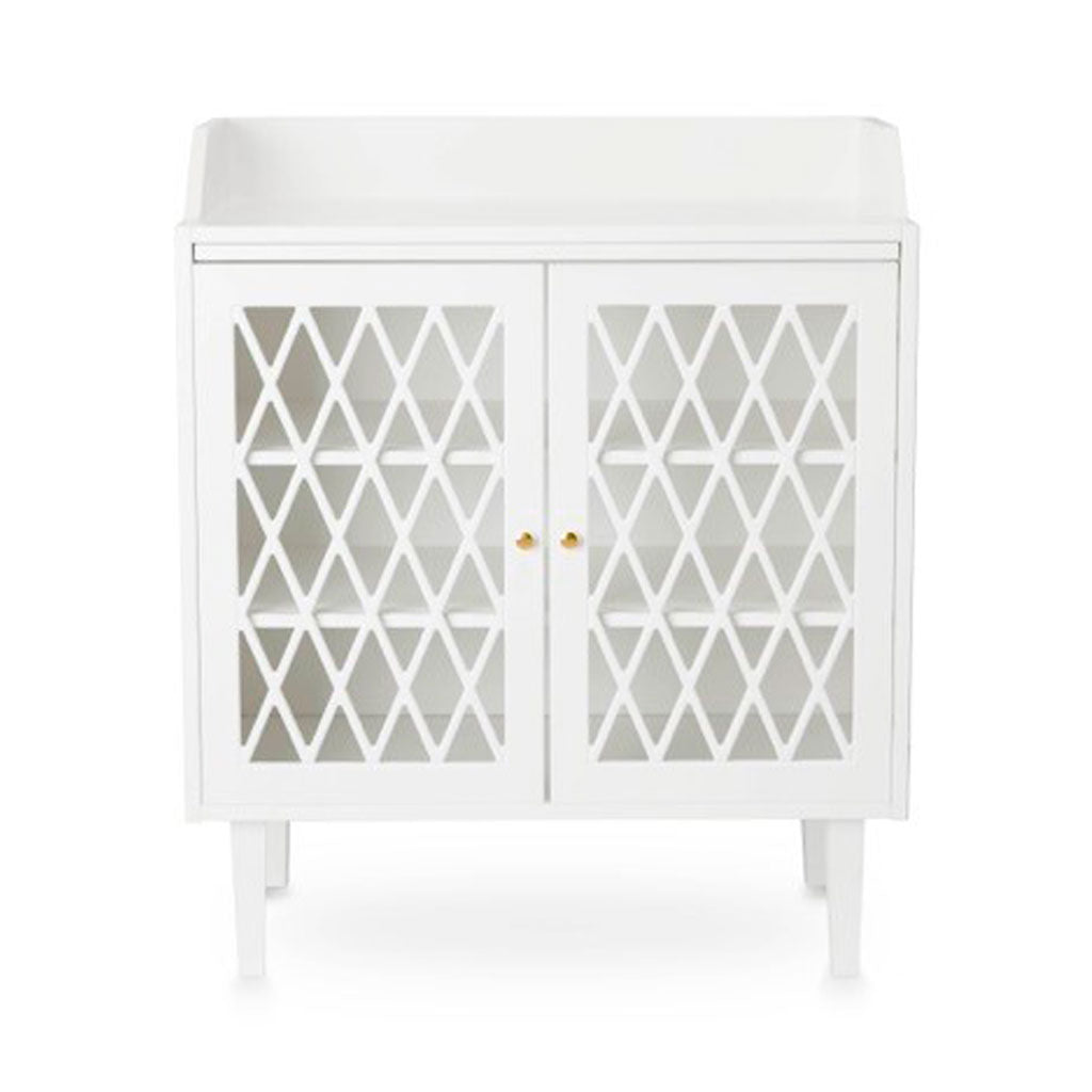 Cam Cam Harlekin stellebord i tre, Hvit