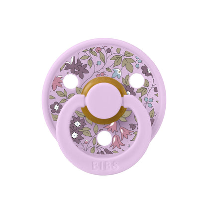 Bibs Liberty, 2-pk Colour, smokker i naturgummi, str. 2 - Chamomile Lawn - Violet Sky Mix