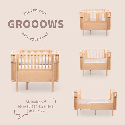 Sebra seng, baby og Jr. - Wooden Edition