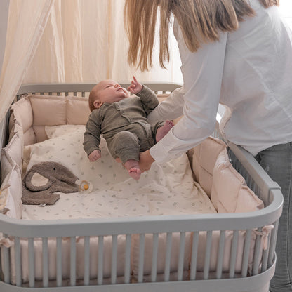 Sebra seng, baby og Jr. - Stone
