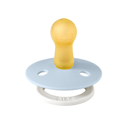 Bibs smokk i naturgummi, str. 2 - Baby Blue GLOW