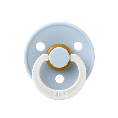 Bibs smokk i naturgummi, str. 2 - Baby Blue GLOW