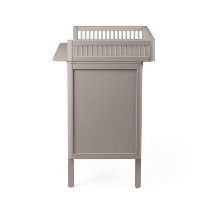 Sebra stellebord i tre, 2-i-1 design med skuffer - Jetty beige