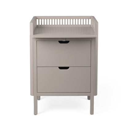 Sebra stellebord i tre, 2-i-1 design med skuffer - Jetty beige