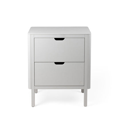 Sebra stellebord i tre, 2-i-1 design m. skuffer - Stone