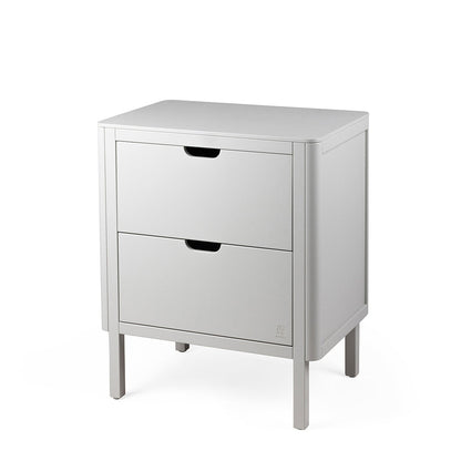 Sebra stellebord i tre, 2-i-1 design m. skuffer - Stone