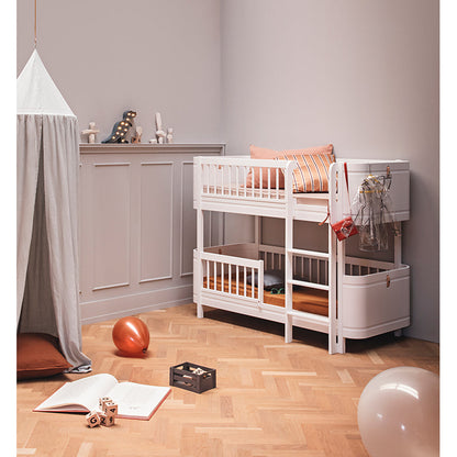 Oliver Furniture, Wood Mini+ halvhøy køyeseng - hvit
