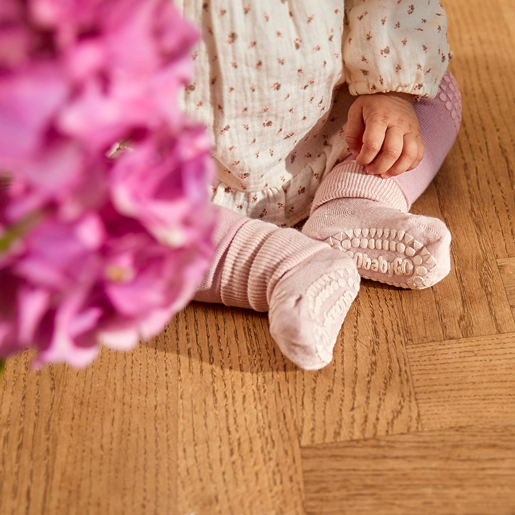 GoBabyGo krabbestrømpebukse med gummidutter, Navy blue