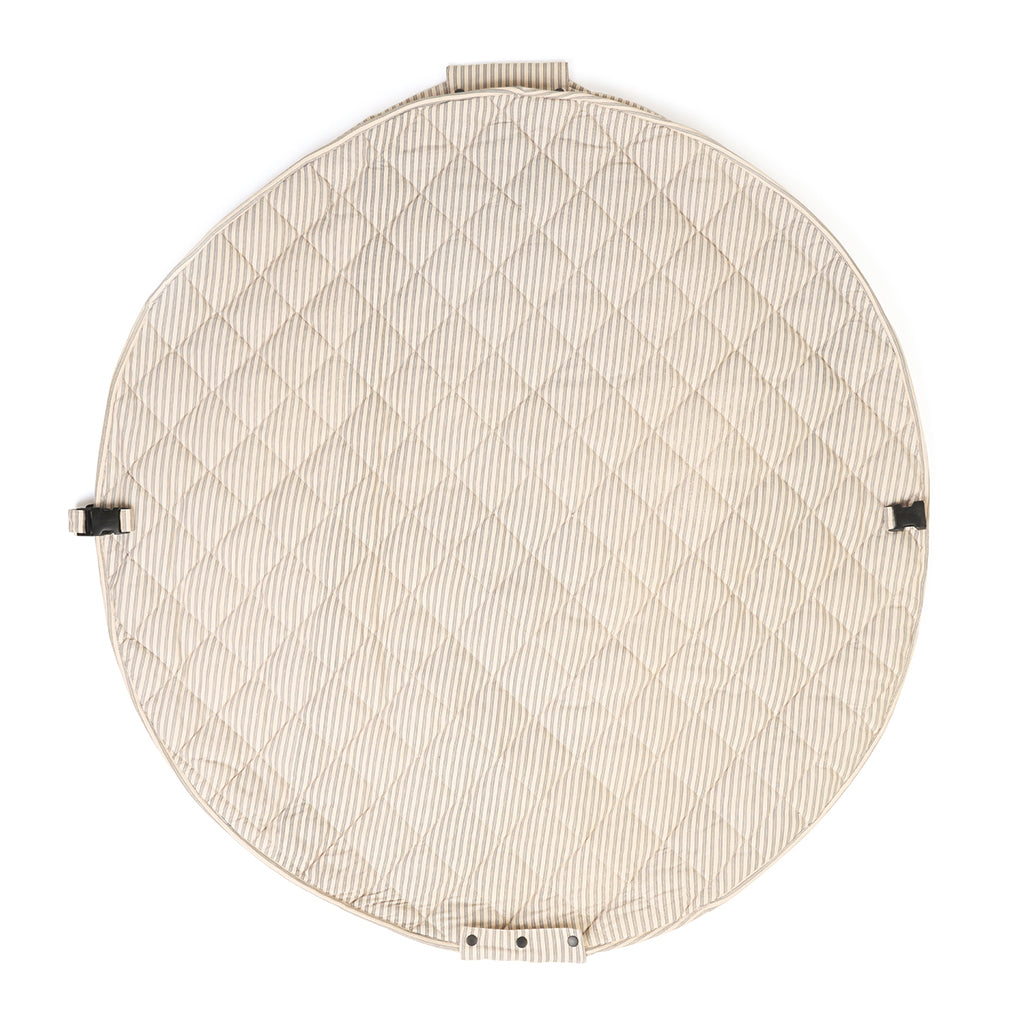 Play&amp;Go To-i-én babytæppe, økologisk – Stripes blue