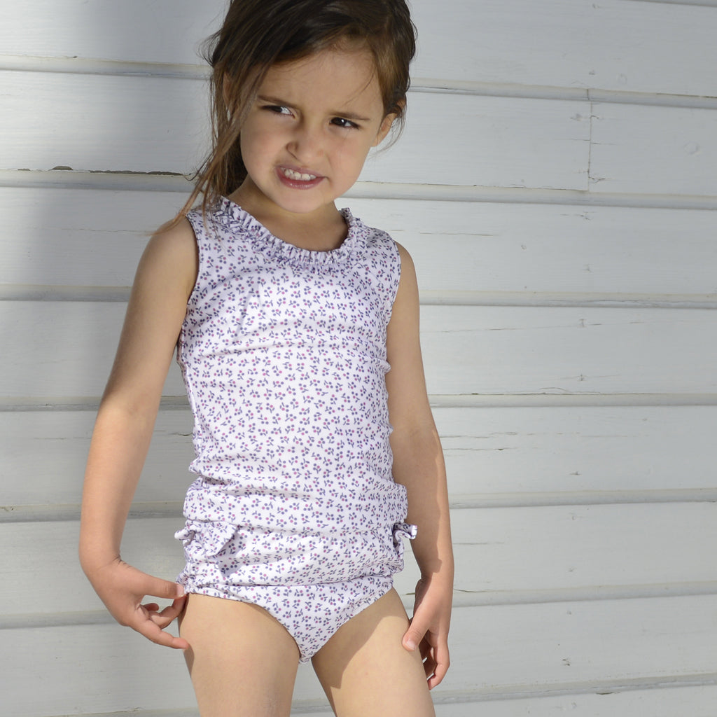 Petit Crabe UV badebleiebukse, Lea, Bouquet - 0-3 år