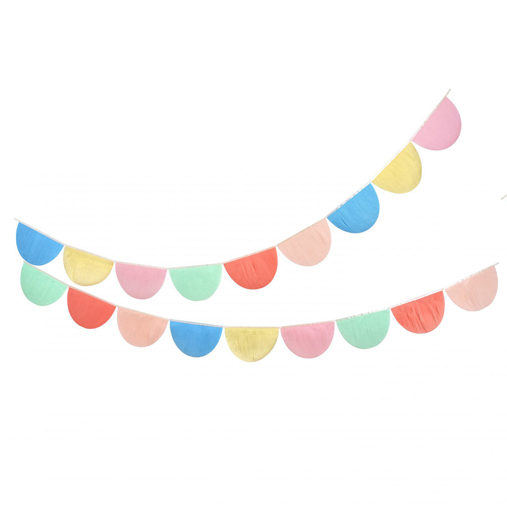 Meri Meri girlande Regnbue, Scallop - 4 m.