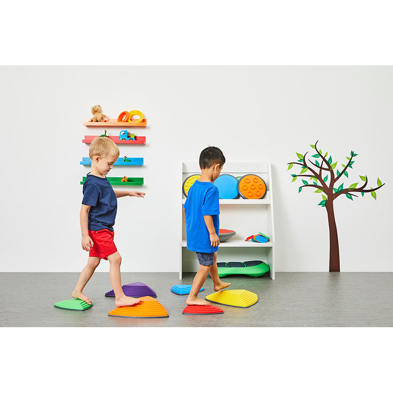 Gonge tråkke-på steiner, 6 stk