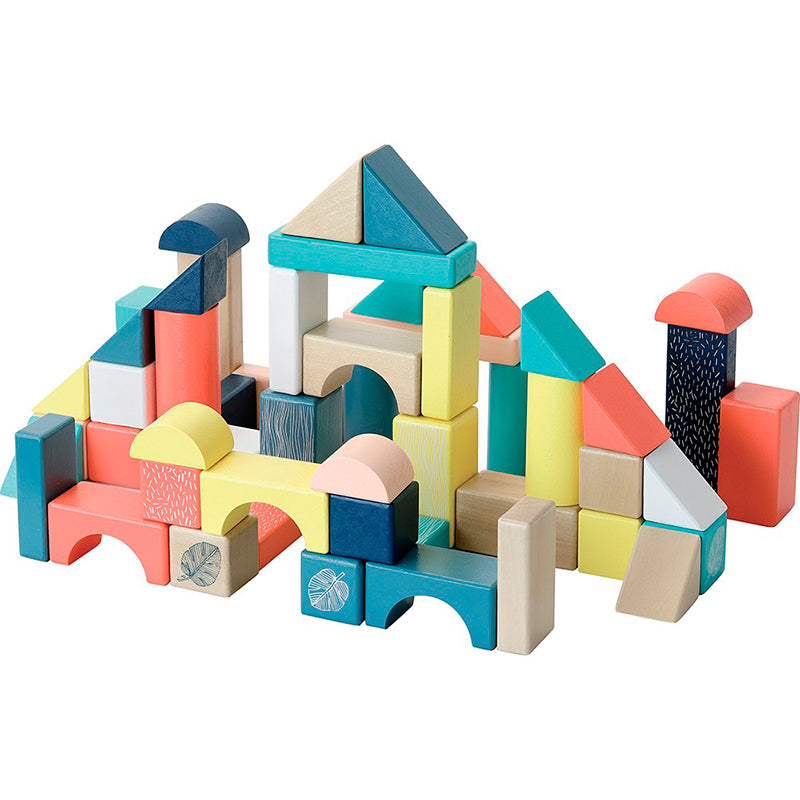 Vilac byggeklosser i tre, 54 stk