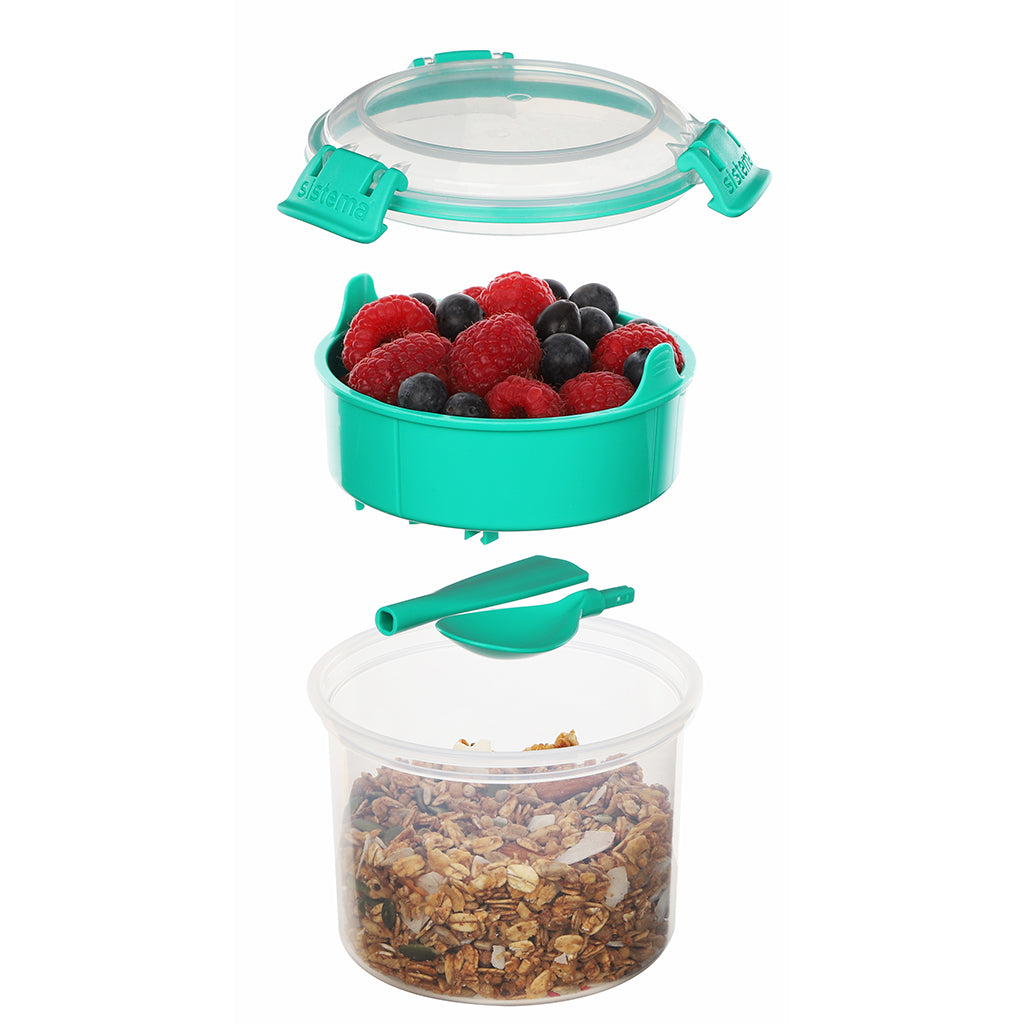 Sistema matboks Breakfast To Go, 530 ml - Minty teal