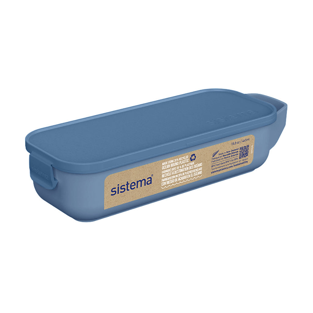 Sistema Snack and Slide matboks, 430 ml - Mountain Blue