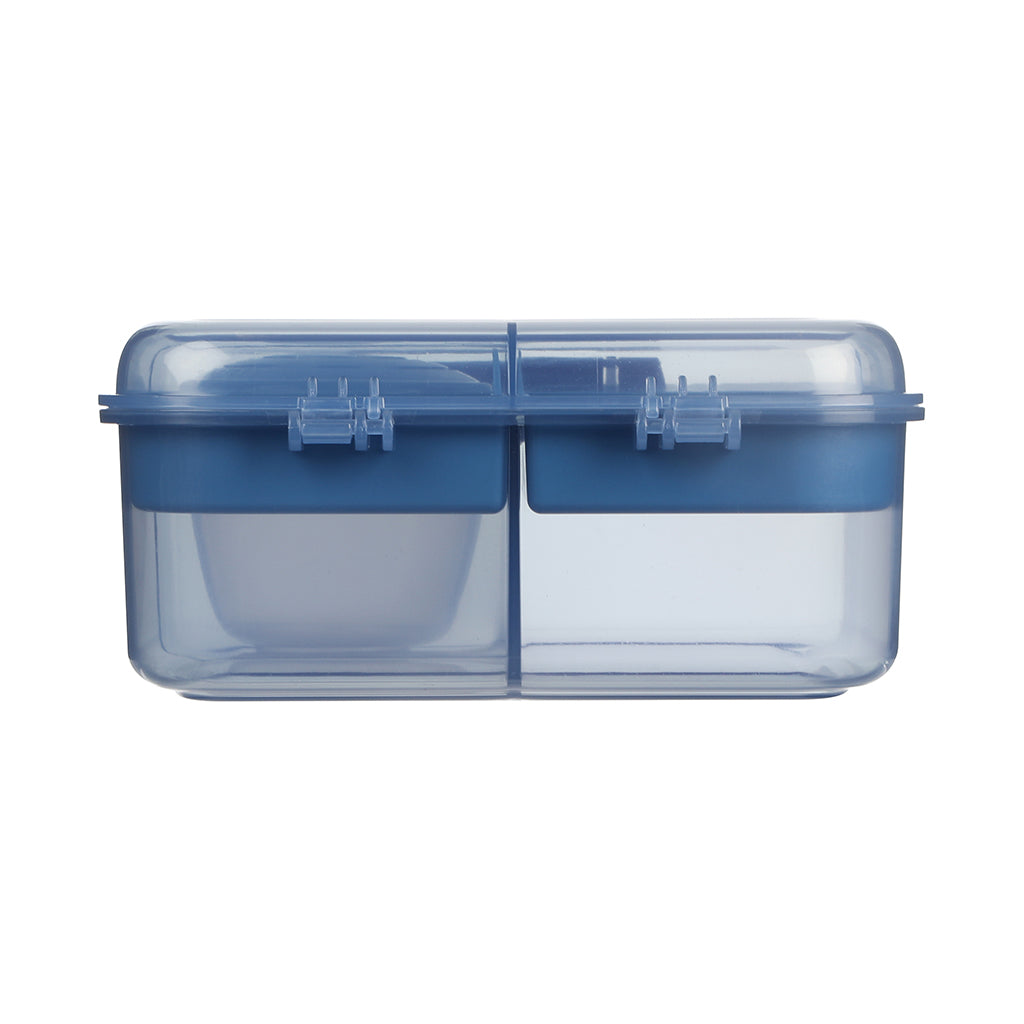 Sistema Bento Cube To Go, matboks med 5 rom og en beholder - Mountain blue