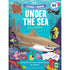 Billed af eeBoo Lær at tegne, Under the Sea tegnehæfte med hajer og koralrev
